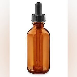 Set of 12 Amber 1 oz Glass Bottles With Droppers